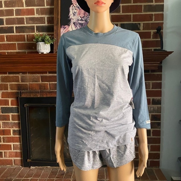 Wrangler Riggs Workwear Women's 3/4 Sleeve Color Blocked Performance T-Shirt XS - Picture 14 of 16